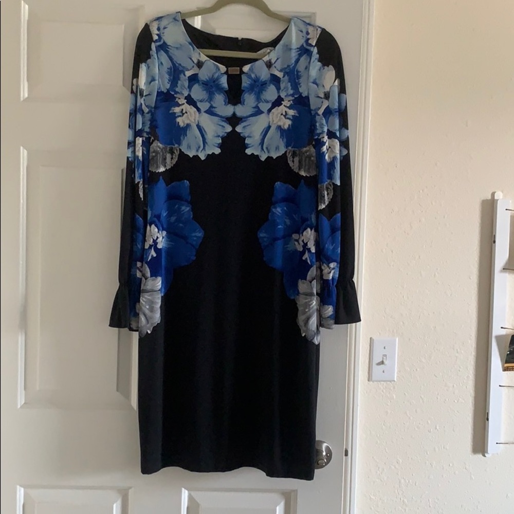 NWT Size 10 Calvin Klein black and blue dress